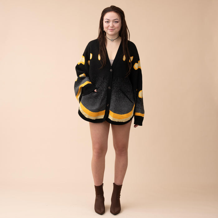 Smoky Emperor Moth Cardigan