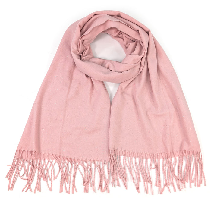 Sparkly Petra Pashmina Scarf (70x180cm) - Light Pink