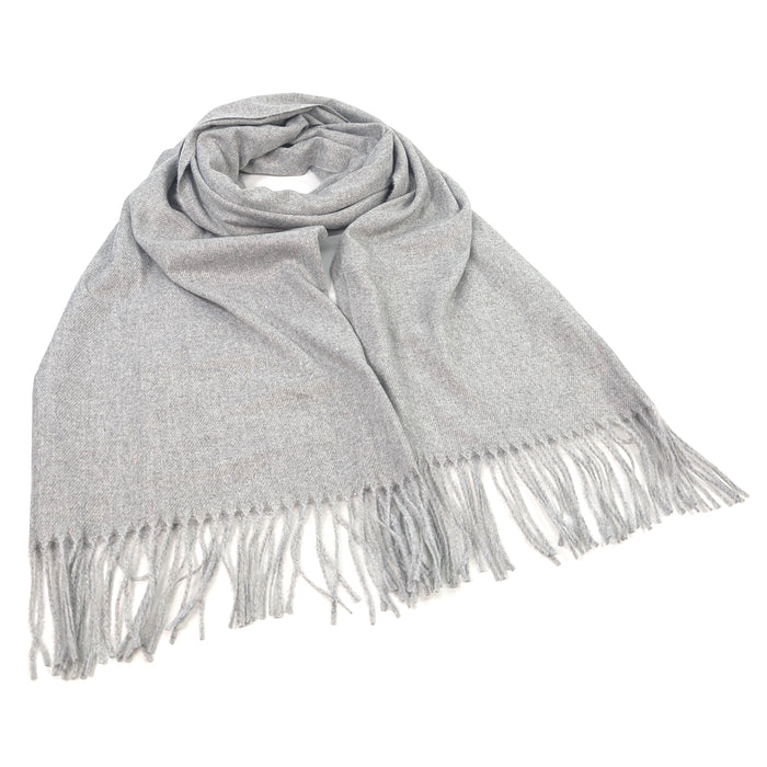 Sparkly Petra Pashmina Scarf (70x180cm) - Slate Grey