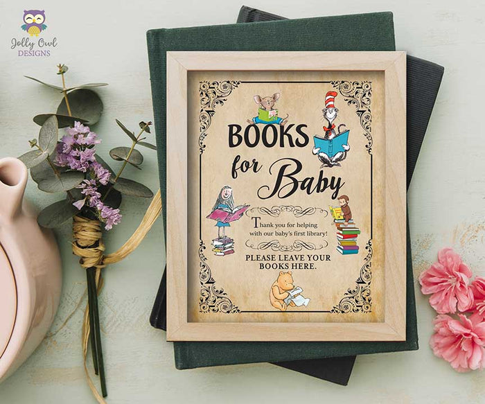 Storybook - Book Themed Party Signs - Bundle Set - Jolly Owl Designs