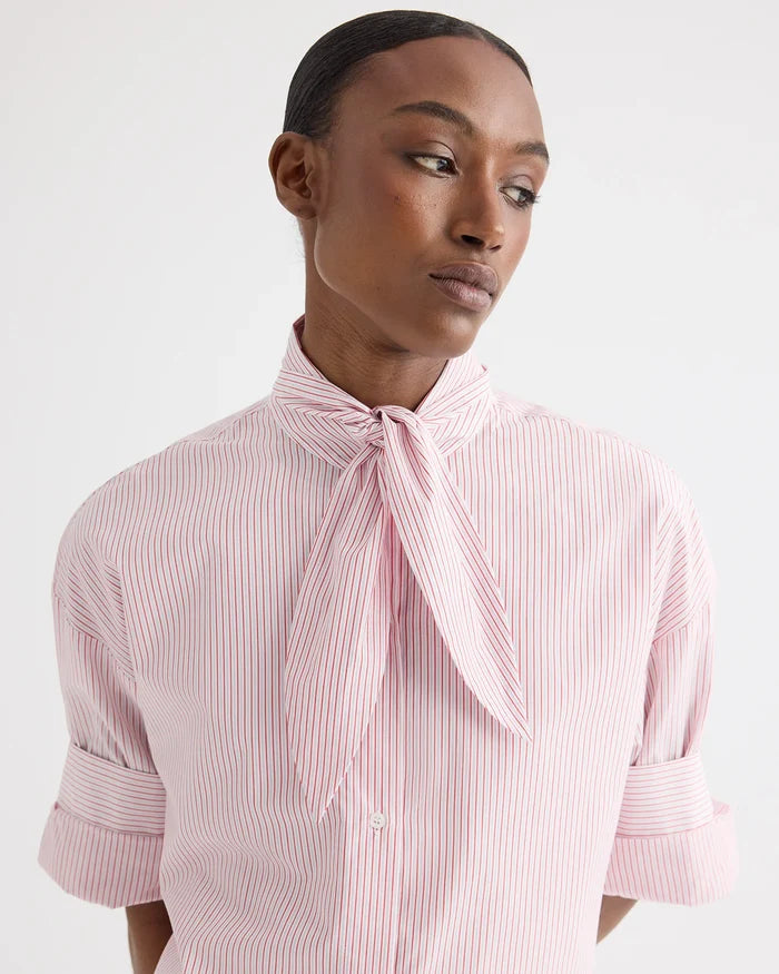 Tie One On - White Red Stripe