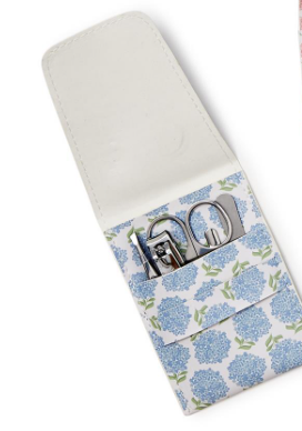 Two's Company Hydrangea Print Manicure Kit
