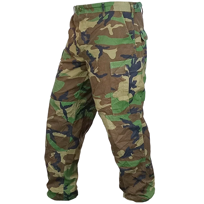 USGI BDU Trousers Woodland Ripstop - Value Grade - US Army Surplus - Combat Trousers