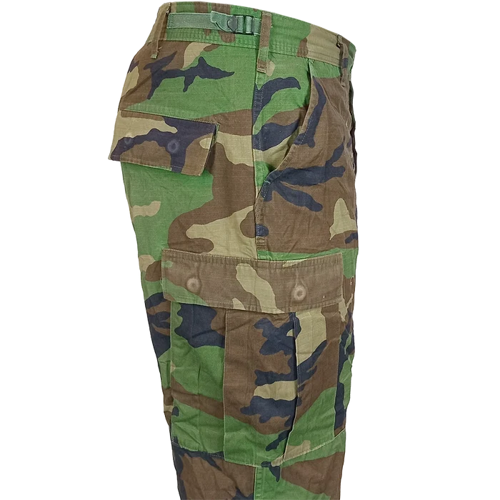 USGI BDU Woodland Ripstop Trousers - US Army Surplus - Combat Trousers
