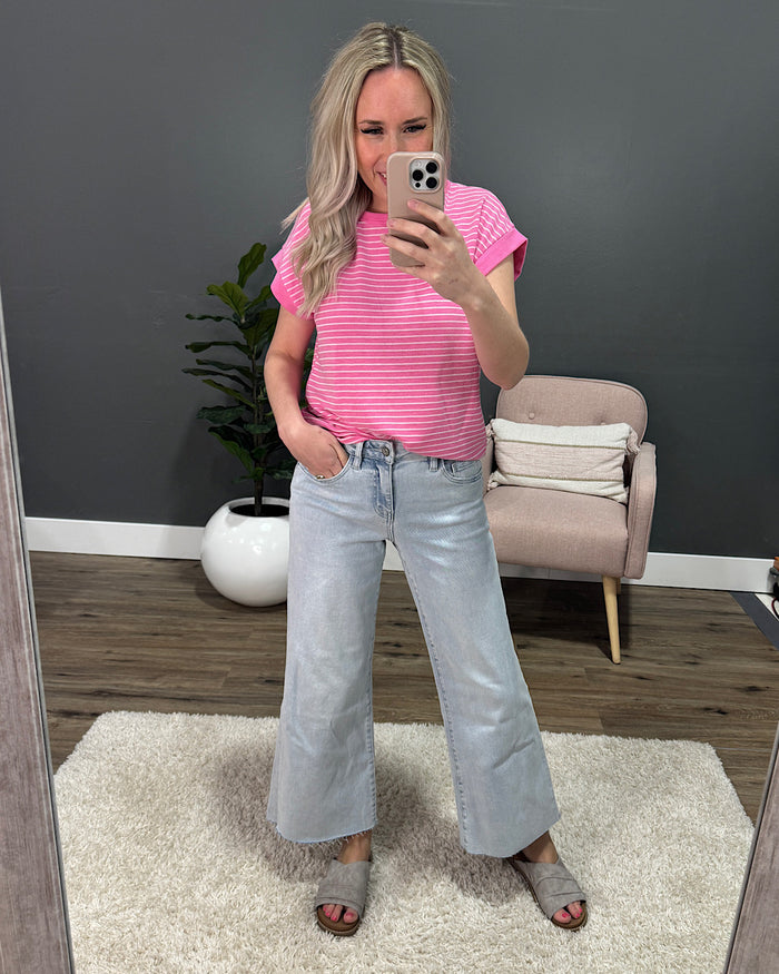Vervet Would You Non Distressed Wide Leg Jeans Vervet