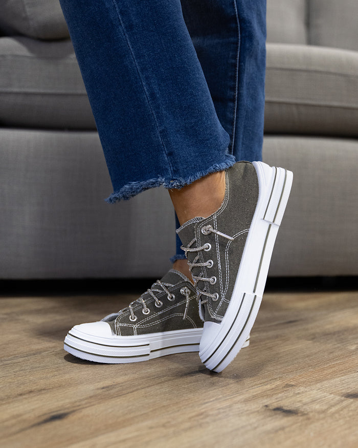 Very G Aman Sparkle Sneakers - Khaki Very G