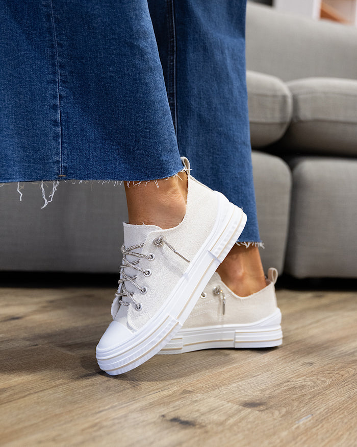 Very G Aman Sparkle Sneakers - Natural Very G 6