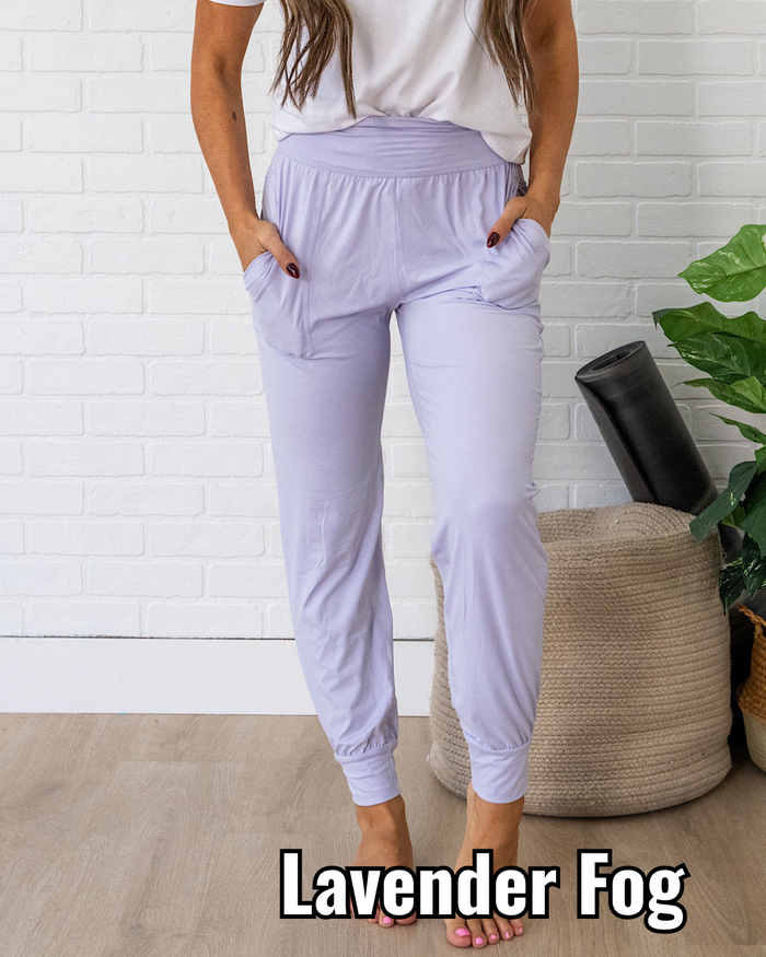 Yoga Joggers - Lavender Fog Rae Mode Small