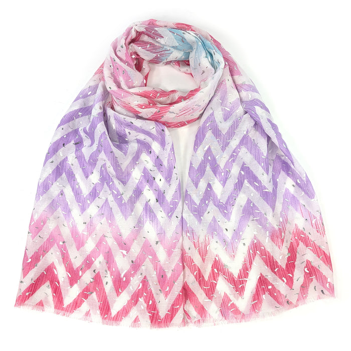 ZigZag Sprinkles Scarf (70x180cm) - Strawberry