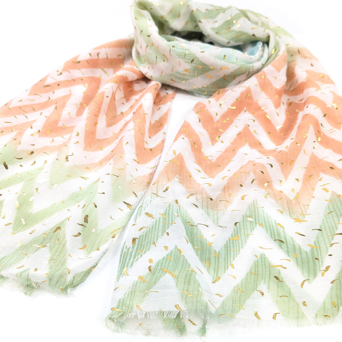 ZigZag Sprinkles Scarf (70x180cm) - Watermelon
