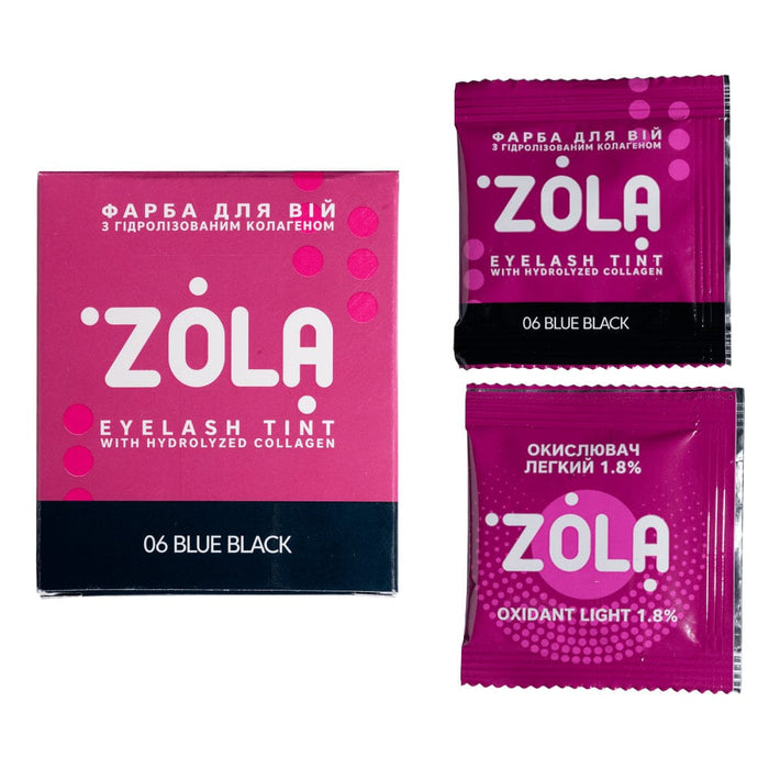 ZOLA Eyelash Tint With Collagen 06 Blue Black, 5 ml Eyelash tint ZOLA