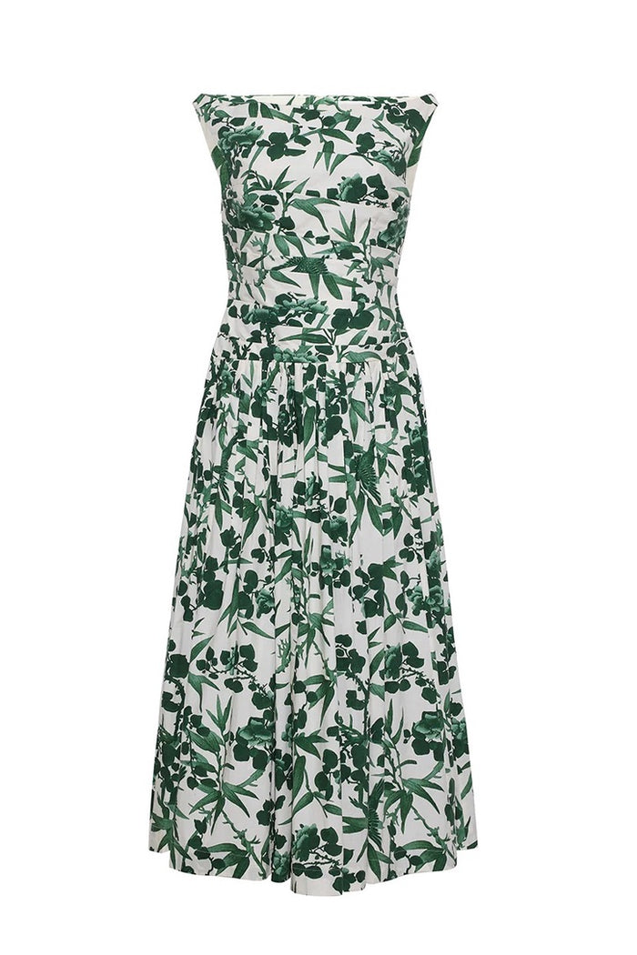 Zora Dress - Colette Toile Green